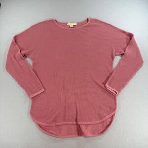 MICHAEL Michael Kors Open Knit High Low Sweater Dusty Rose S